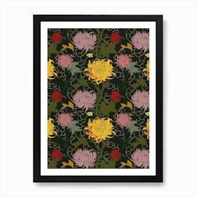 Chrysanthemum Trailing Standard Art Print