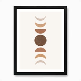 Moon Phases 1 Art Print