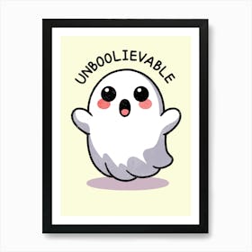 Unboolievable Ghost Art Print