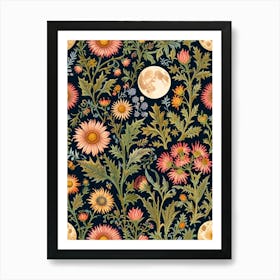 William Morris Seamless Floral Pattern 1 Art Print