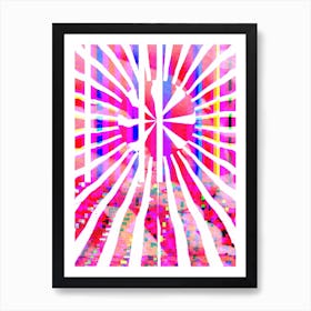 Soft Spectral Swirl Art Print