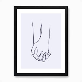 Holding Hands Art Print