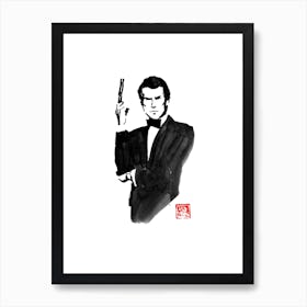 James Bond Pierce Brosnan Art Print