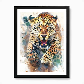 Leopard Painting Art Print