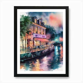 Cafe Paris Art Print