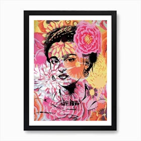 Floral Frida Art Print