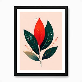 Leaf Illustration Art Print