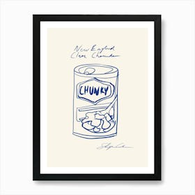 New England Clam Chowder Art Print