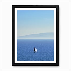 Sailing At The Blue Art Print