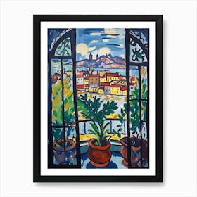 Window Budapest Hungary In The Style Of Matisse 4 Art Print