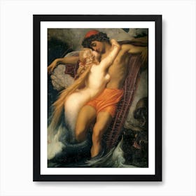 The Fisherman And The Syren, Frederic Leighton Art Print