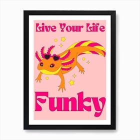 Funky Lizard Poster