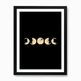 Meow Phases Art Print