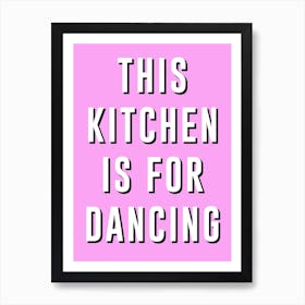 Pink Dancing Art Print