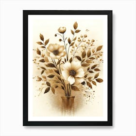 Flowers In A Vase 18 Art Print