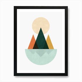 Minimalist landscape Art Print