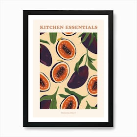 Passion Fruit Pattern Illustration Poster 2 Art Print