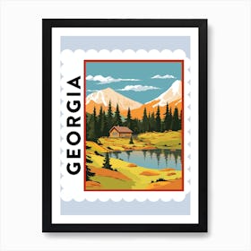 Georgia 1 Travel Stamp Poster Art Print