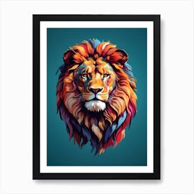 Lion Head Art Print