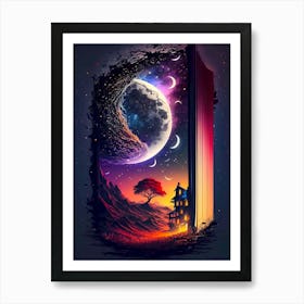 magical open book Art Print