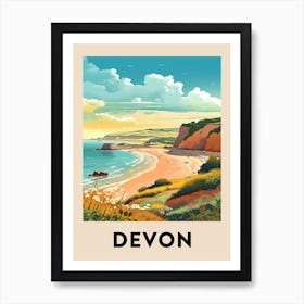 Vintage Travel Poster Devon 4 Art Print