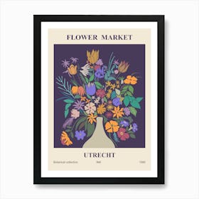 Flower Market Utrechl Art Print