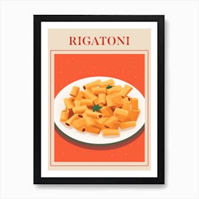 Rigatoni Alla Norma Italian Pasta Poster Art Print