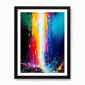 Waterfall Of Light Art Print