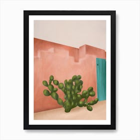 Strong Desert Cactus Art Print