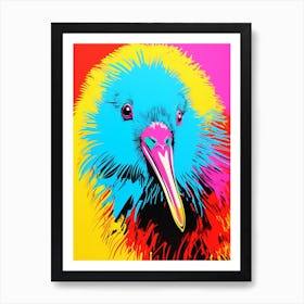 Andy Warhol Style Bird Kiwi 2 Art Print