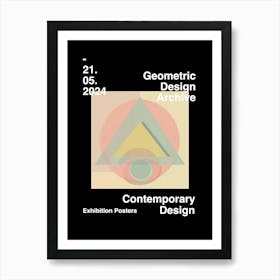 Geometric Design Archive Poster 04 Art Print