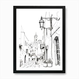 Street In The Old Town Art Print