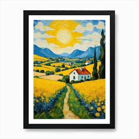 Sunflower Field Art Print