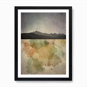 Horizon Mountain Art Print