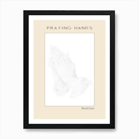 Ascii art Minimalist – Praying Hands – Albrecht Durer (1508) – Classic Painting Art Print