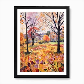 Autumn Gardens Painting Kew Gardens London 6 Art Print