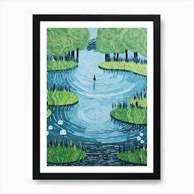 Water Reflections Art Print