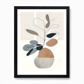 Abstract Plant Arrangement Art Print