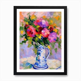 Queen Anne’S Lace  Matisse Style Flower Art Print