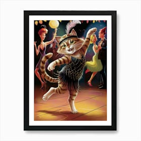 Cat Dancer Art Print