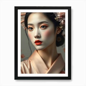 Asian Beauty Portrait Affiche