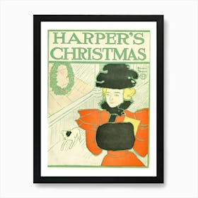 Harper's Christmas, Edward Penfield 1 Art Print