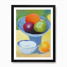 Physalis Bowl Of fruit Art Print