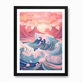 Abstract Water Painting 2 Art Print