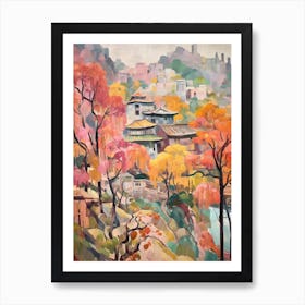 Autumn Gardens Painting Nan Lian Garden Hong Kong 1 Art Print