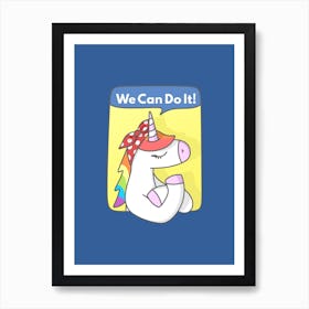 Unicorn Girl Power Art Print