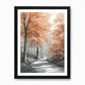 Shadow Of The Leaves Art Print