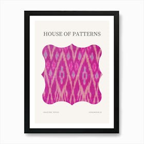 Textile Pattern Poster 21 Art Print