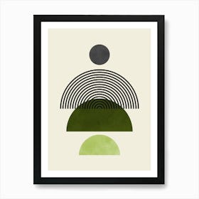 Circles and lines 9 Art Print