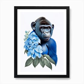 Baby Gorilla Gorillas Decoupage 2 Art Print